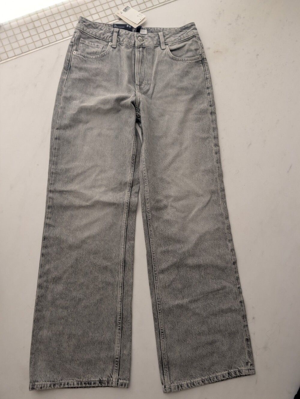 HM BLEECKER HIGH RISE WIDE LEG JEANS